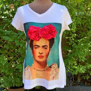 Freida Kahlo V-Neck T-Shirt